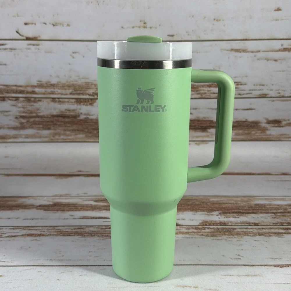 Stanley Quencher 40 oz FlowState Jade Green Tumbler Handle Cup Lid NO STRAW - Picture 2 of 7